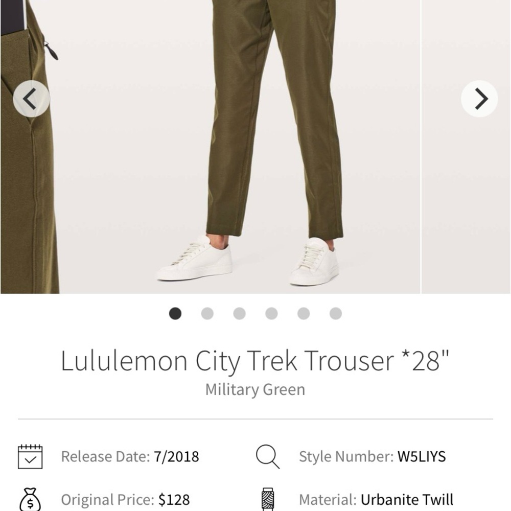 lululemon athletica Olive Green Straight-Leg Pants - Picture 15 of 16